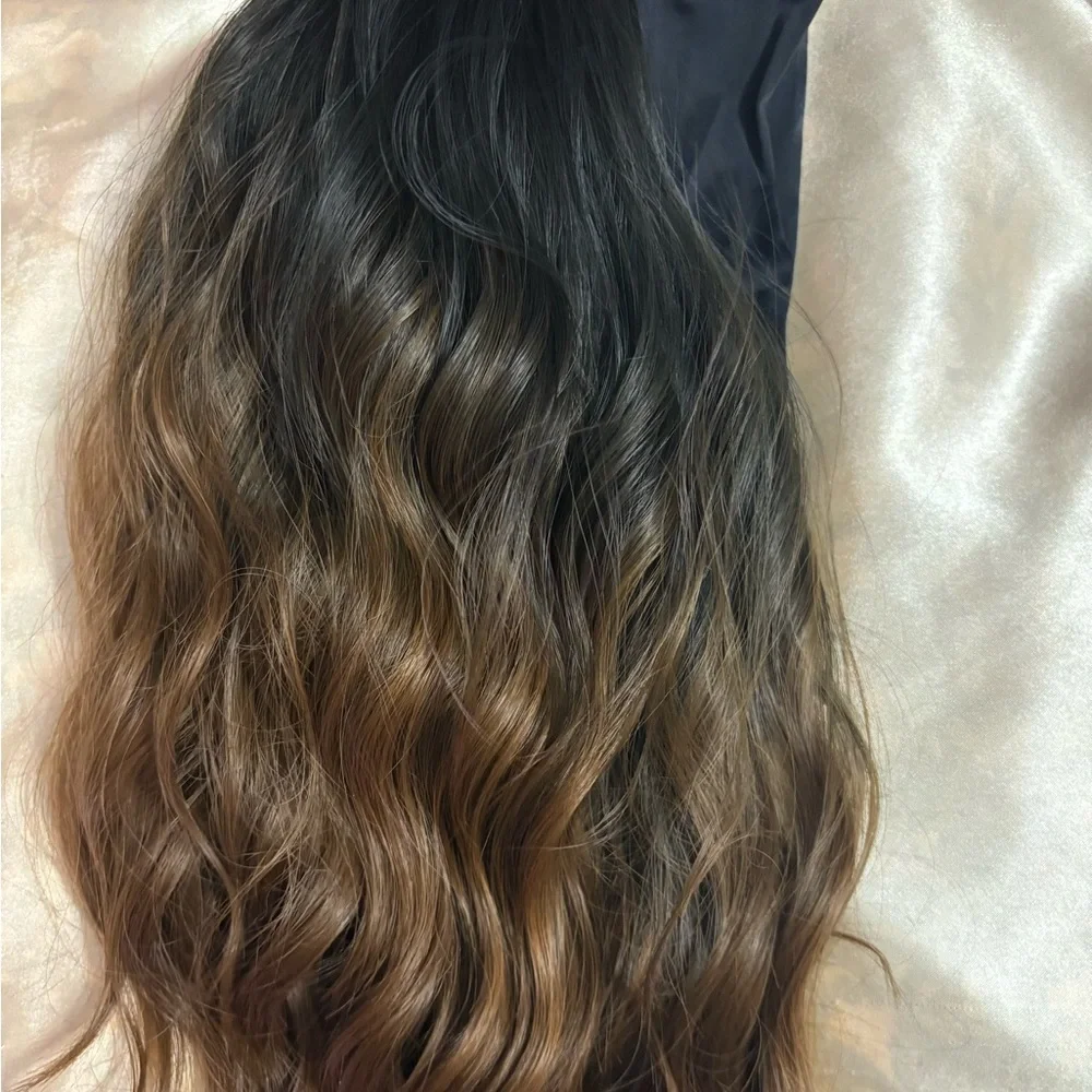 Black/ Brown Headband Wig